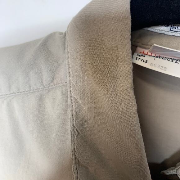 Vintage Guess Tan Shirt Grunge Worn Sz Small - Picture 5 of 8